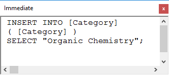 SQL to insert record constructed by NotInList code