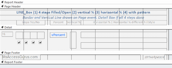 design view shows labels that define box boundaries