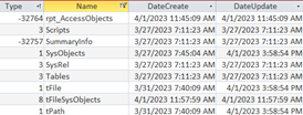 VBA function declaration to create a query that gets MSysObjects in Another Database