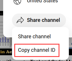 choose Copy channel ID