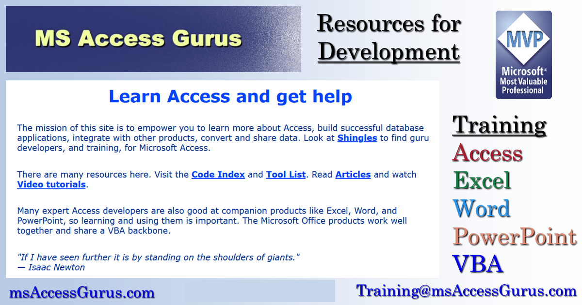 image showing msAccessGurus