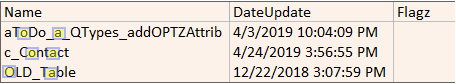 combining criteria with And for filtering table names